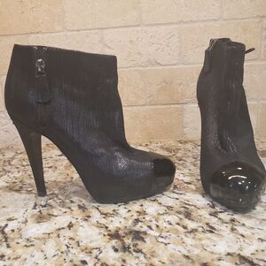 Chanel Black Ankle Boots
